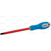 Отвертка Cr-V, трехкомпонент рукоятка, высоковольтная до ~1000В, PH №3, 150 мм, ЗУБР 25262-3-150