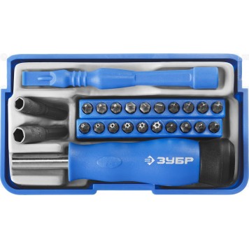 25648-H24 | Отвертка с битами для точных работ и мобильных устройств 24 предм., ЗУБР ПРОФЕССИОНАЛ-0