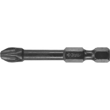 26021-3-50-S10 | Биты Phillips, тип хвостовика E 1/4", PH3, 50мм, 10шт, в пластиковом боксе, на карточке, ЗУБР ПРОФЕССИОНАЛ-1