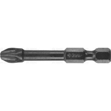 26021-3-50-S2 | Биты Phillips, тип хвостовика E 1/4", PH3, 50мм, 2шт, на карточке, ЗУБР ПРОФЕССИОНАЛ-0