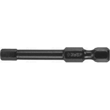 26027-5-50-S2 | Биты HEX5, тип хвостовика E 1/4", 50мм, 2шт, на карточке, ЗУБР ПРОФЕССИОНАЛ-0