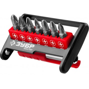 26089-H8 | Набор: Биты "МХ-8", CR-V, ЗУБР МАСТЕР-1