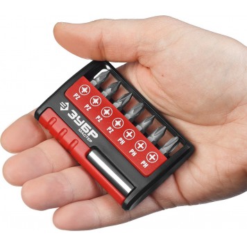 26089-H8 | Набор: Биты "МХ-8", CR-V, ЗУБР МАСТЕР-4