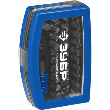 26394-H32 | Набор: Биты "ПРО-32", CR-Mo, в боксе, ЗУБР ПРОФЕССИОНАЛ-0