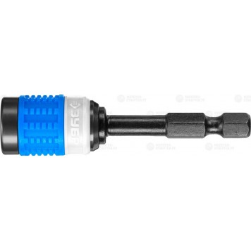 26815-60 | Адаптер для бит для ударных шуруповертов, хвостовик E 1/4", торсионный, 60мм, ЗУБР ПРОФЕССИОНАЛ-0
