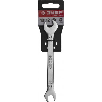 27010-10-12 | Рожковый гаечный ключ 10 x 12 мм, ЗУБР МАСТЕР-1