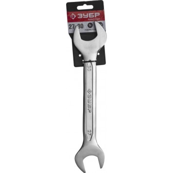 27010-27-30 | Рожковый гаечный ключ 27 x 30 мм, ЗУБР МАСТЕР-1