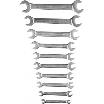 27027-H10 | Набор рожковых гаечных ключей 10 шт, 6 - 24 мм, ЗУБР ПРОФЕССИОНАЛ-1