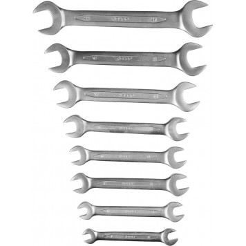 27027-H8 | Набор рожковых гаечных ключей 8 шт, 8 - 24 мм, ЗУБР ПРОФЕССИОНАЛ-1