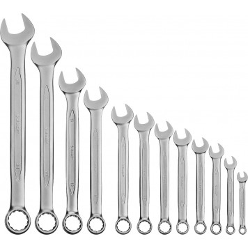 27028-H12 | Набор комбинированных гаечных ключей 12 шт, 6 - 24 мм, ЗУБР ПРОФЕССИОНАЛ-1