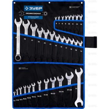 27086-H32 | Набор комбинированных и рожковых гаечных ключей 32 шт, 6 - 32 мм, ЗУБР ПРОФЕССИОНАЛ-0