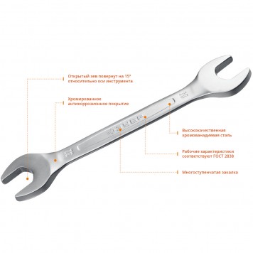 27086-H32 | Набор комбинированных и рожковых гаечных ключей 32 шт, 6 - 32 мм, ЗУБР ПРОФЕССИОНАЛ-2