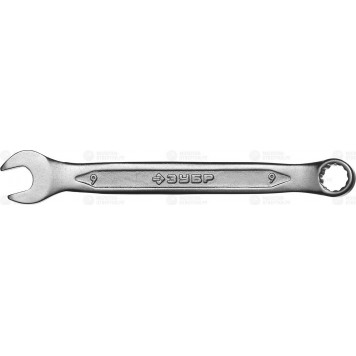 27087-09 | Комбинированный гаечный ключ 9 мм, ЗУБР МАСТЕР-0