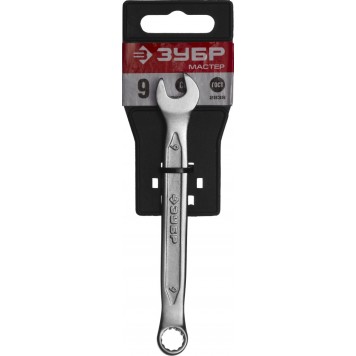 27087-09 | Комбинированный гаечный ключ 9 мм, ЗУБР МАСТЕР-1