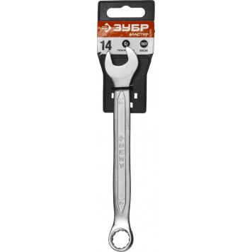 27087-14 | Комбинированный гаечный ключ 14 мм, ЗУБР МАСТЕР-1