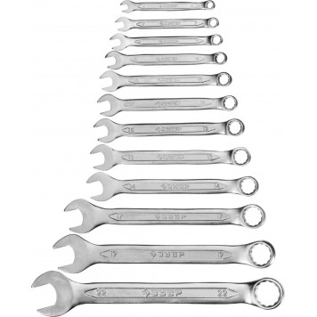 27087-H12 | Набор комбинированных гаечных ключей 12 шт, 6 - 22 мм, ЗУБР МАСТЕР-1