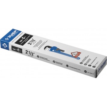 27339-3 | Ключ трубный разводной Сr-V, кованые губки, 450мм / 2,5", ЗУБР ПРОФЕССИОНАЛ-2