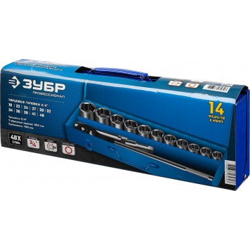 27660-H14 | Набор инструмента для крупногабаритной техники 14 предм, НКТ-14, ЗУБР ПРОФЕССИОНАЛ-14