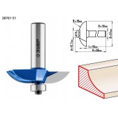 Фреза фигирейная №2, D= 51мм, рабочая длина-13мм, радиус-19мм, хв.-12мм, d-12,7мм, ЗУБР 28761-51