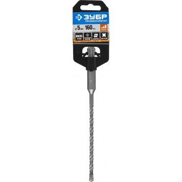 29314-160-05 | Бур SDS-plus 5 x 160 мм, ЗУБР ПРОФЕССИОНАЛ-3