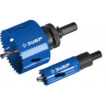 29531-H11 | Набор: Коронки биметаллические, глубина сверления до 38мм, d 14,20,22,25,30,35,40,51,60,64,67мм, ЗУБР ЭКСПЕРТ-2