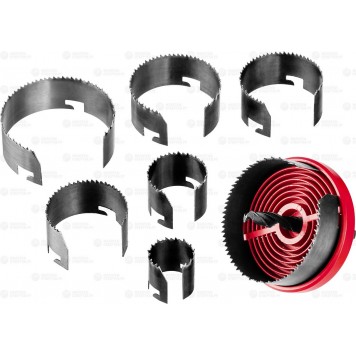 29593-H7-18 | Пила сегментная наборная по дереву, 7 полотен: 26-32-38-45-50-56-63х18 мм, ЗУБР МАСТЕР-0