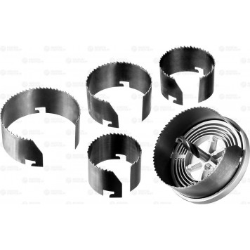 29595-H5-32 | Пила сегментная наборная по дереву, 5 полотен: 60-67-74-83-95x32 мм, ЗУБР ЭКСПЕРТ-0