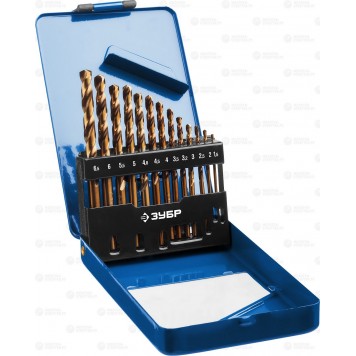 29626-H13 | Набор сверл по металлу 13 шт (d=1,5-6,5 мм),, сталь Р6М5К5, класс А, Кобальт, ЗУБР ПРОФЕССИОНАЛ-0