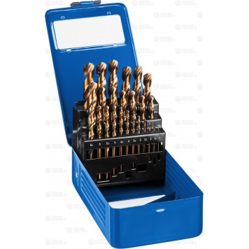 29626-H25 | Набор сверл по металлу 25 шт (d=1-13 мм),, сталь Р6М5К5, класс А, Кобальт, ЗУБР ПРОФЕССИОНАЛ-0