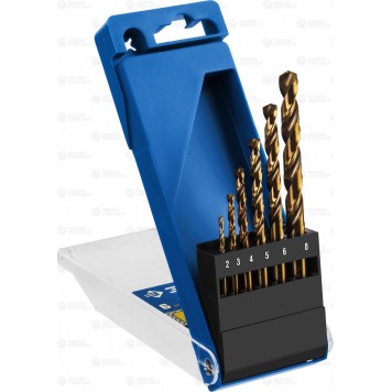 29626-H6 | Набор сверл по металлу 6 шт (d=2-8 мм),, сталь Р6М5К5, класс А, Кобальт, ЗУБР ПРОФЕССИОНАЛ-0