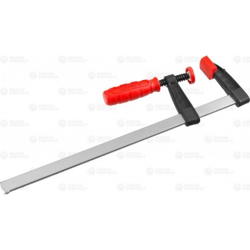 32150-050-250 | Струбцина тип "F", пластмассовая ручка, стальная закаленная рейка, 50х250мм, ЗУБР МАСТЕР-0