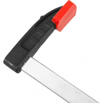 32150-050-250 | Струбцина тип "F", пластмассовая ручка, стальная закаленная рейка, 50х250мм, ЗУБР МАСТЕР-3