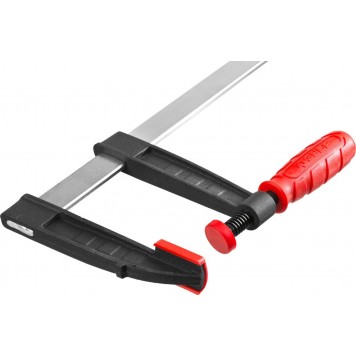 32150-120-1000 | Струбцина тип "F", пластмассовая ручка, стальная закаленная рейка, 120х1000мм, ЗУБР МАСТЕР-1