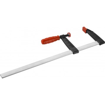 32150-120-500 | Струбцина тип "F", пластмассовая ручка, стальная закаленная рейка, 120х500мм, ЗУБР МАСТЕР-1