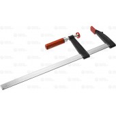 Струбцина, тип "F", деревянная ручка, стальная закаленная рейка, 120х500мм, ЗУБР 32152-120-500