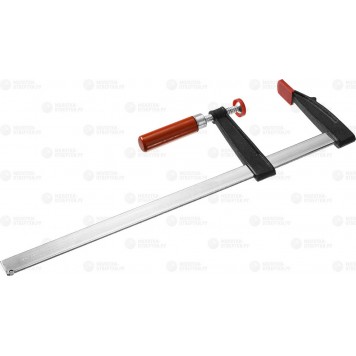 32152-120-500 | Струбцина, тип "F", деревянная ручка, стальная закаленная рейка, 120х500мм, ЗУБР СТАНДАРТ-0