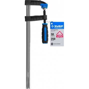 32155-050-250 | Струбцина тип "F", двухкомпонентная ручка, стальная закаленная рейка, 50х250мм, ЗУБР ПРОФЕССИОНАЛ-5