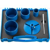 Набор Коронки с карбид-вольфрамовой крошкой, 33; 53; 67; 73мм; 4 предмета, ЗУБР 33350-H6