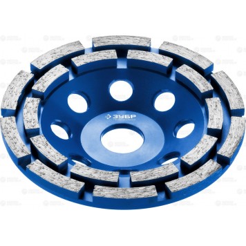 33372-125 | Чашка алмазная сегментная двухрядная, высота 22,2мм, 125мм, ЗУБР ПРОФЕССИОНАЛ-0