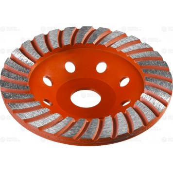 33375-125 | Чашка алмазная шлифовальная по бетону сегментированная, 125мм, ЗУБР МАСТЕР-0