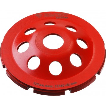 33377-115 | Чашка алмазная шлифовальная по бетону сегментная однорядная, 115мм, ЗУБР МАСТЕР-1