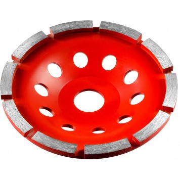 33377-125 | Чашка алмазная шлифовальная по бетону сегментная однорядная, 125мм, ЗУБР МАСТЕР-1