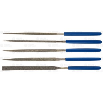 33386-140-H5 | Набор Надфили с алмазным напылением в пакете PVC, P 140, 140х75мм, 5 предметов, ЗУБР ЭКСПЕРТ-0