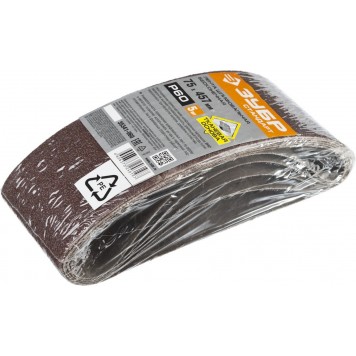 35341-060 | 75х457 мм, P60, лента шлифовальная, для ЛШМ, 5 шт., ЗУБР СТАНДАРТ-2