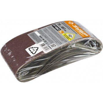 35341-180 | 75х457 мм, P180, лента шлифовальная, для ЛШМ, 5 шт., ЗУБР СТАНДАРТ-2