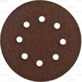 Круг шлифовальный из абразивной бумаги, на велкро основе, 6 отв., Р40, 150мм, 5шт, ЗУБР 35350-150-040