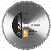 500 х 30 мм 60Т, диск пильный по дереву, оптимальный рез, ЗУБР 36851-500-30-60