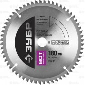 180 х 20 мм 60Т, диск пильный по алюминию, мультирез, ЗУБР 36853-180-20-60