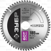 185 х 30 мм 60Т, диск пильный по алюминию, мультирез, ЗУБР 36853-185-30-60