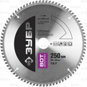 250 х 32 мм 80Т, диск пильный по алюминию, мультирез, ЗУБР 36853-250-32-80